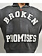 Broken Promises Momentum Rhinestone Grey Wash Zip Hoodie - Thumbnail image 3 of 9