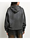 Broken Promises Momentum Rhinestone Grey Wash Zip Hoodie - Thumbnail image 2 of 9