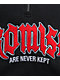 Broken Promises Never Kept Black Quarter Zip Sweatshirt - Thumbnail image 4 of 4