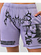 Broken Promises Okay To Cry Purple Sweat Shorts - Thumbnail image 5 of 5