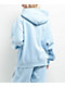Broken Promises Pain & Pleasure Blue Rhinestone Hoodie - Thumbnail image 2 of 4