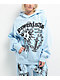 Broken Promises Pain & Pleasure Blue Rhinestone Hoodie - Thumbnail image 1 of 4