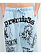 Broken Promises Pain & Pleasure Blue Rhinestone Sweatpants - Thumbnail image 3 of 7