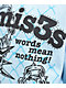 Broken Promises Pain & Pleasure Blue Rhinestone Sweatpants - Thumbnail image 5 of 7