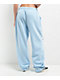 Broken Promises Pain & Pleasure Blue Rhinestone Sweatpants - Thumbnail image 2 of 7