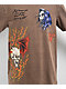Broken Promises Poetry Embroidered Brown T-Shirt - Thumbnail image 3 of 4