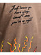 Broken Promises Poetry Embroidered Brown T-Shirt - Thumbnail image 4 of 4