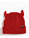 Broken Promises Red Horn Beanie - Thumbnail image 2 of 3