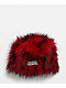 Broken Promises Redrum Red & Black Faux Fur Skully Beanie - Thumbnail image 1 of 2