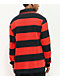 Broken Promises Riot Red & Black Stripe Rugby Shirt