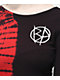 Broken Promises Riot Red Split Tie Dye Long Sleeve Dress - Thumbnail image 3 of 4