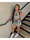 Broken Promises Scarecrow Grey Ribbed Crop Tank Top - Thumbnail image 6 of 6