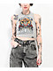 Broken Promises Scarecrow Grey Ribbed Crop Tank Top - Thumbnail image 1 of 6