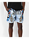 Broken Promises Scythe Blue Mesh Shorts - Thumbnail image 1 of 4