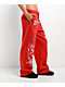 Broken Promises Shooting Star Rhinestone Red Sweatpants - Thumbnail image 3 of 7