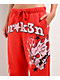 Broken Promises Shooting Star Rhinestone Red Sweatpants - Thumbnail image 4 of 7