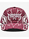 Broken Promises Shred Dark Red Wash Strapback Hat - Thumbnail image 3 of 5
