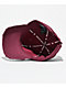 Broken Promises Shred Dark Red Wash Strapback Hat - Thumbnail image 4 of 5