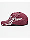 Broken Promises Shred Dark Red Wash Strapback Hat - Thumbnail image 5 of 5