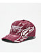 Broken Promises Shred Dark Red Wash Strapback Hat - Thumbnail image 1 of 5
