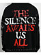 Broken Promises Silence Awaits Studded Black Hoodie - Thumbnail image 4 of 6