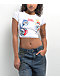 Broken Promises Skelephobia White Ribbed Crop T-Shirt - Thumbnail image 1 of 3