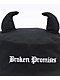 Broken Promises Slogan Horned Black Bucket Hat - Thumbnail image 2 of 3