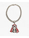 Broken Promises Smoken Reaper 20" Silver Miami Cuban Necklace - Thumbnail image 2 of 2