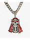 Broken Promises Smoken Reaper 20" Silver Miami Cuban Necklace - Thumbnail image 1 of 2