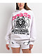 Broken Promises Soulless White Rhinestone Hoodie - Thumbnail image 1 of 4