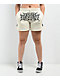 Broken Promises Spiked White Sweat Shorts - Thumbnail image 7 of 7