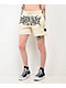 Broken Promises Spiked White Sweat Shorts - Thumbnail image 1 of 7