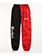 Broken Promises Split Dye Red & Black Sweatpants - Thumbnail image 1 of 4