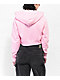 Broken Promises Stallion Pink Crop Zip Hoodie - Thumbnail image 2 of 4