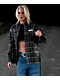Broken Promises Stoned Web Black Flannel Shirt - Thumbnail image 3 of 7