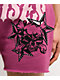 Broken Promises Subculture Pink Wash Studded Sweat Shorts - Thumbnail image 4 of 4