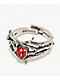 Broken Promises Thorned Iced Out Silver Ring - Thumbnail image 1 of 2