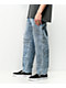 Broken Promises Triple Text Light Blue Carpenter Jeans - Thumbnail image 3 of 6