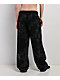 Broken Promises Ultrawire Rhinestone Black Wide Leg Sweatpants - Thumbnail image 2 of 7