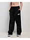 Broken Promises Ultrawire Rhinestone Black Wide Leg Sweatpants - Thumbnail image 1 of 7