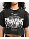 Broken Promises Underworld Black Acid Wash Crop T-Shirt - Thumbnail image 3 of 6