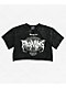 Broken Promises Underworld Black Acid Wash Crop T-Shirt - Thumbnail image 5 of 6