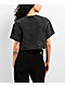 Broken Promises Underworld Black Acid Wash Crop T-Shirt - Thumbnail image 2 of 6