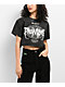 Broken Promises Underworld Black Acid Wash Crop T-Shirt - Thumbnail image 1 of 6