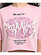 Broken Promises Underworld Pink Boxy Crop T-Shirt - Thumbnail image 3 of 4