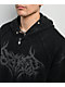 Broken Promises Unruly Black Wash Fur Zip Hoodie - Thumbnail image 4 of 7