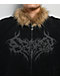 Broken Promises Unruly Black Wash Fur Zip Hoodie - Thumbnail image 5 of 7