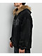 Broken Promises Unruly Black Wash Fur Zip Hoodie - Thumbnail image 7 of 7