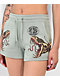 Broken Promises Viper Snake Green Sweat Shorts - Thumbnail image 5 of 7