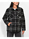 Broken Promises Warrior Black & Grey Plaid Flannel Jacket